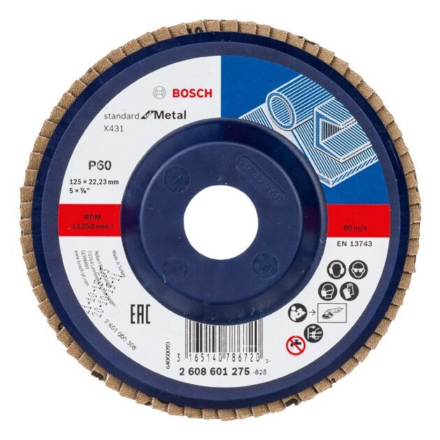 Складчатый шлифовальный круг X431, стандарт для металла BOSCH, фото  | SNABZHENIE.com.ua