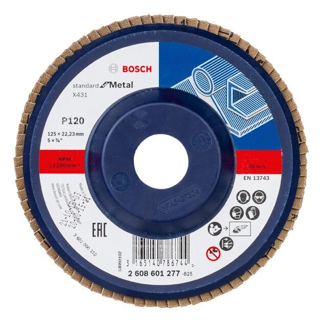 Складчатый шлифовальный круг X431, Стандарт для металла BOSCH, фото  | SNABZHENIE.com.ua