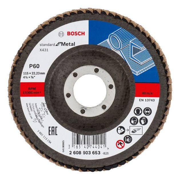 Складчатый шлифовальный круг X431, Standard for Metal BOSCH, фото  | SNABZHENIE.com.ua
