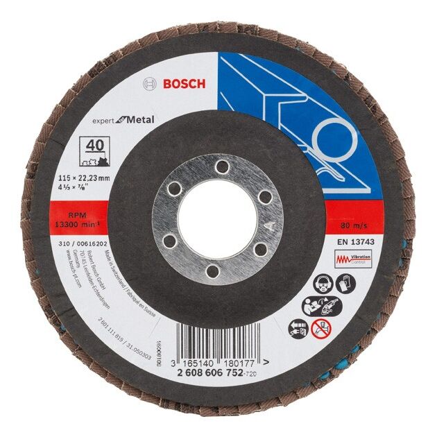 Складчатый шлифовальный круг X551, Expert for Metal BOSCH, фото  | SNABZHENIE.com.ua