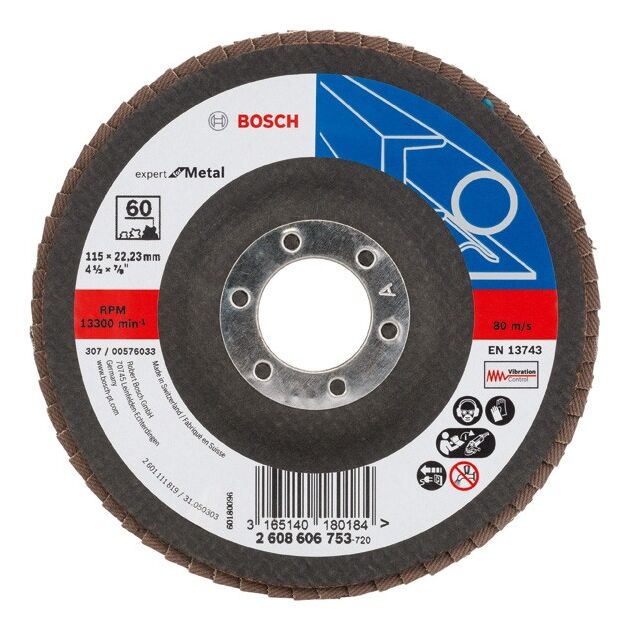 Складчатый шлифовальный круг X551, Expert for Metal BOSCH, фото  | SNABZHENIE.com.ua