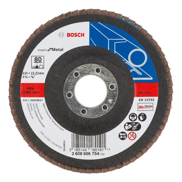 Складчатый шлифовальный круг X551, Expert for Metal BOSCH, фото  | SNABZHENIE.com.ua