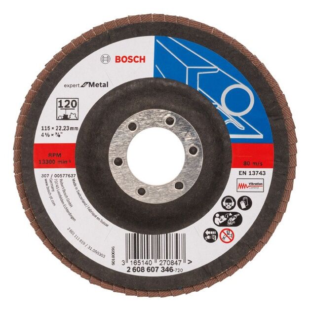 Складчатый шлифовальный круг X551, Expert for Metal BOSCH, фото  | SNABZHENIE.com.ua