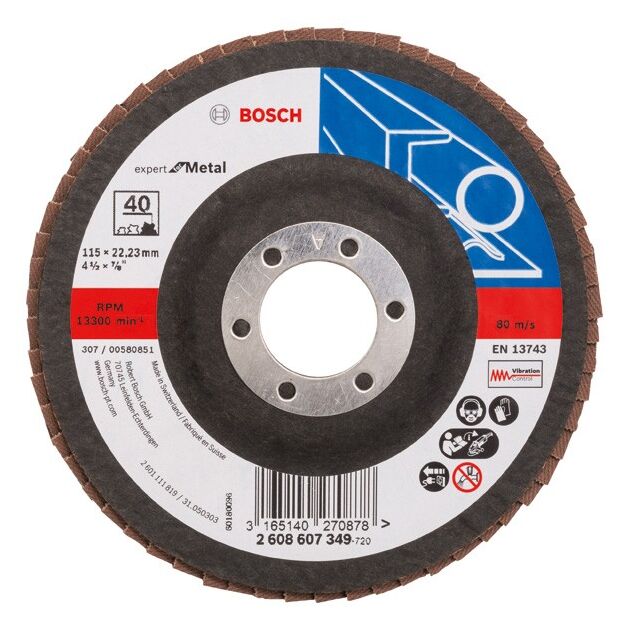 Складчатый шлифовальный круг X551, Expert for Metal BOSCH, фото  | SNABZHENIE.com.ua