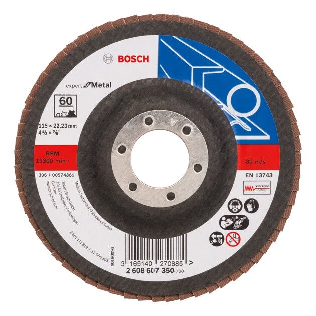 Складчатый шлифовальный круг X551, Expert for Metal BOSCH, фото  | SNABZHENIE.com.ua