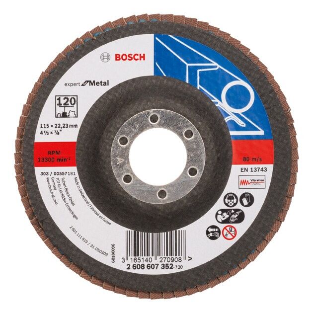 Складчатый шлифовальный круг X551, Expert for Metal BOSCH, фото  | SNABZHENIE.com.ua