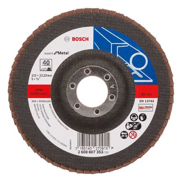 Складчатый шлифовальный круг X551, Expert for Metal BOSCH, фото  | SNABZHENIE.com.ua