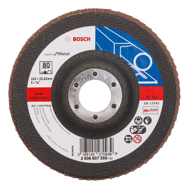 Складчатый шлифовальный круг X551, Expert for Metal BOSCH, фото  | SNABZHENIE.com.ua