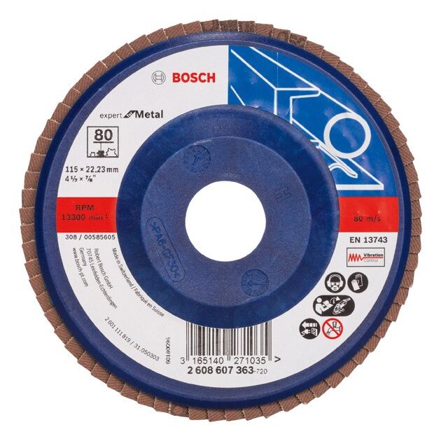 Складчатый шлифовальный круг X551, Expert for Metal BOSCH, фото  | SNABZHENIE.com.ua