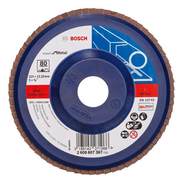 Складчатый шлифовальный круг X551, Expert for Metal BOSCH, фото  | SNABZHENIE.com.ua