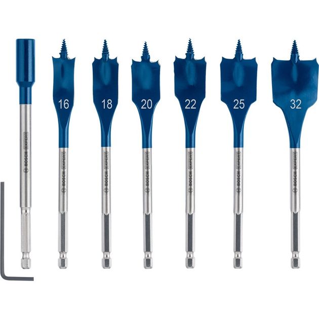 Набор сверел EXPERT Self Cut Speed, 7 шт, 16-32 мм, BOSCH, фото  | SNABZHENIE.com.ua