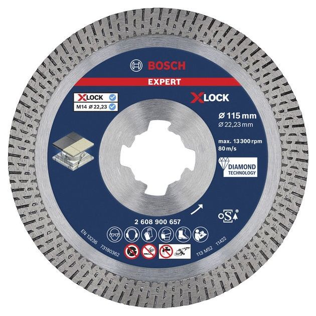 Алмазный отрезной круг BOSCH EXPERT HardCeramic, 115 x 22,23 мм, фото  | SNABZHENIE.com.ua