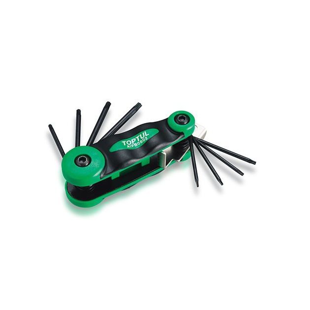 Набор шестигранников TOPTUL TORX T6-T25 складной AIFB0802, фото  | SNABZHENIE.com.ua