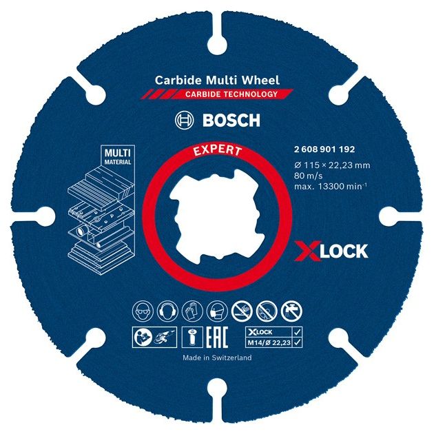 Круг отрезной EXPERT Carbide Multi Wheel X-LOCK, 115 мм, 22,23 мм, фото  | SNABZHENIE.com.ua