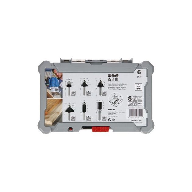 Набор фрез для торцевания и кантувания, хвостовик 6 мм BOSCH, фото , изображение 3 | SNABZHENIE.com.ua Набор фрез для торцевания и кантувания, хвостовик 6 мм BOSCH, фото , изображение 3 | SNABZHENIE.com.ua