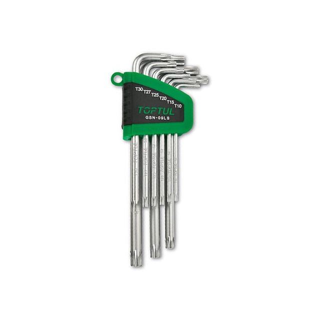 Набор Г-образных ключей TORX T10-T50 9 ед. длинных TOPTUL GSN-09LS, фото  | SNABZHENIE.com.ua