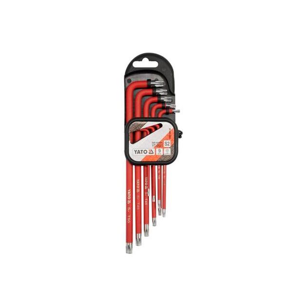 Шестигранники YATO TORX TAMPERPROOF T10-T50, S2, набор 9 шт, фото  | SNABZHENIE.com.ua