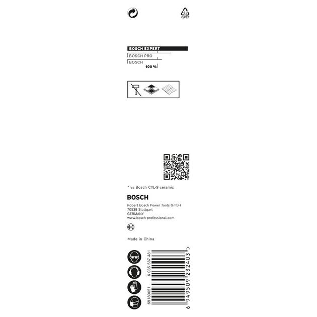 Сверло EXPERT HEX-9 HardCeramic, 4 x 90 мм BOSCH, фото , изображение 4 | SNABZHENIE.com.ua Сверло EXPERT HEX-9 HardCeramic, 4 x 90 мм BOSCH, фото , изображение 4 | SNABZHENIE.com.ua