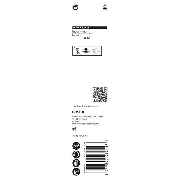 Сверло EXPERT HEX-9 HardCeramic, 6x90 мм BOSCH, фото , изображение 4 | SNABZHENIE.com.ua