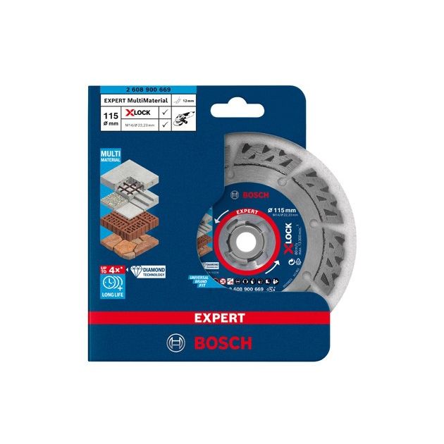 Алмазный отрезной круг EXPERT MultiMaterial X-LOCK, 115 мм, BOSCH, фото , изображение 3 | SNABZHENIE.com.ua Алмазный отрезной круг EXPERT MultiMaterial X-LOCK, 115 мм, BOSCH, фото , изображение 3 | SNABZHENIE.com.ua