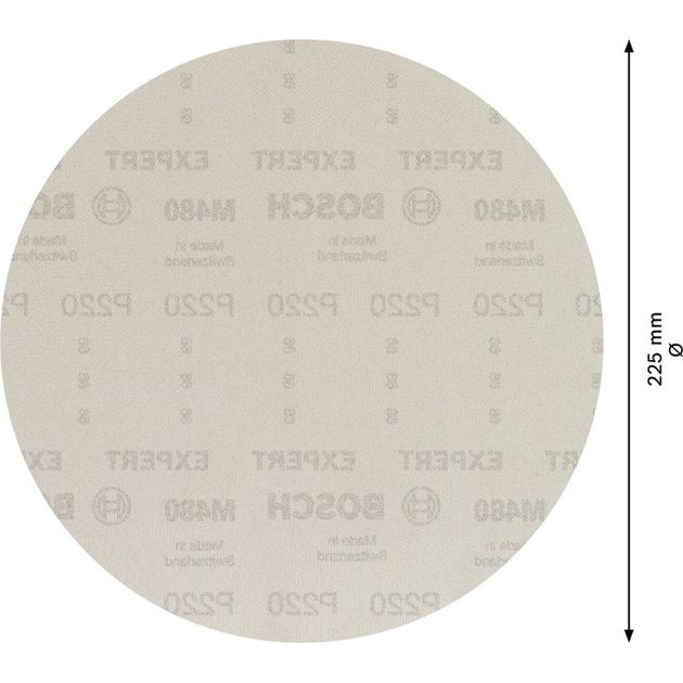 Шліфувальна сітка EXPERT M480 для шліфувальних машин по гіпсокартону, 225 мм, G 220, 25 шт. BOSCH, фото , зображення 5 | SNABZHENIE.com.ua Шліфувальна сітка EXPERT M480 для шліфувальних машин по гіпсокартону, 225 мм, G 220, 25 шт. BOSCH, фото , зображення 5 | SNABZHENIE.com.ua