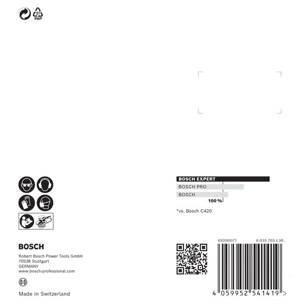 Шліфувальний папір EXPERT C470 із 8 отворами для ексцентрикових шліфувальних машин, 125 мм, G 40, 5 шт. BOSCH, фото , зображення 4 | SNABZHENIE.com.ua Шліфувальний папір EXPERT C470 із 8 отворами для ексцентрикових шліфувальних машин, 125 мм, G 40, 5 шт. BOSCH, фото , зображення 4 | SNABZHENIE.com.ua