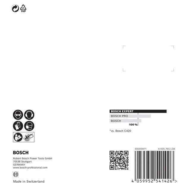 Шліфувальний папір BOSCH EXPERT C470, 125 мм, G 60, 5 шт., 8 отворів, фото , изображение 4 | SNABZHENIE.com.ua Шліфувальний папір BOSCH EXPERT C470, 125 мм, G 60, 5 шт., 8 отворів, фото , изображение 4 | SNABZHENIE.com.ua