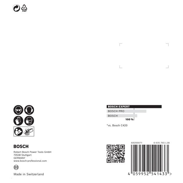Шліфувальний папір BOSCH C470, 125 мм, G 80, 5 шт., 8 отворів, фото , изображение 4 | SNABZHENIE.com.ua