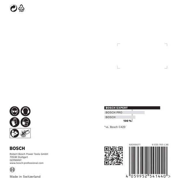 Шліфувальний папір EXPERT C470 із 8 отворами для ексцентрикових шліфувальних машин, 125 мм, G 100, 5 шт. BOSCH, фото , зображення 4 | SNABZHENIE.com.ua Шліфувальний папір EXPERT C470 із 8 отворами для ексцентрикових шліфувальних машин, 125 мм, G 100, 5 шт. BOSCH, фото , зображення 4 | SNABZHENIE.com.ua