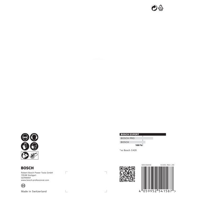 Шліфувальний папір EXPERT C470 із 8 отворами для ексцентрикових шліфувальних машин, 125 мм, G 400, 5 шт. BOSCH, фото , зображення 4 | SNABZHENIE.com.ua