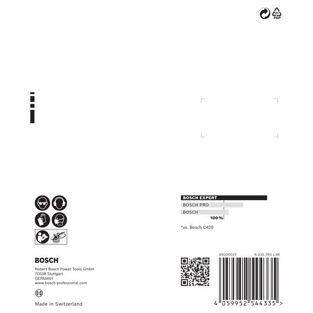 Шліфувальний папір EXPERT C470 з отворами для ексцентрикових шліфувальних машин, 125 мм, G 100, 5 шт. BOSCH, фото , зображення 4 | SNABZHENIE.com.ua Шліфувальний папір EXPERT C470 з отворами для ексцентрикових шліфувальних машин, 125 мм, G 100, 5 шт. BOSCH, фото , зображення 4 | SNABZHENIE.com.ua