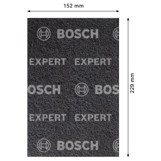 Волокнистий абразив EXPERT N880 для шліфування вручну, 152 x 229 мм, середня S BOSCH, фото , зображення 2 | SNABZHENIE.com.ua Волокнистий абразив EXPERT N880 для шліфування вручну, 152 x 229 мм, середня S BOSCH, фото , зображення 2 | SNABZHENIE.com.ua