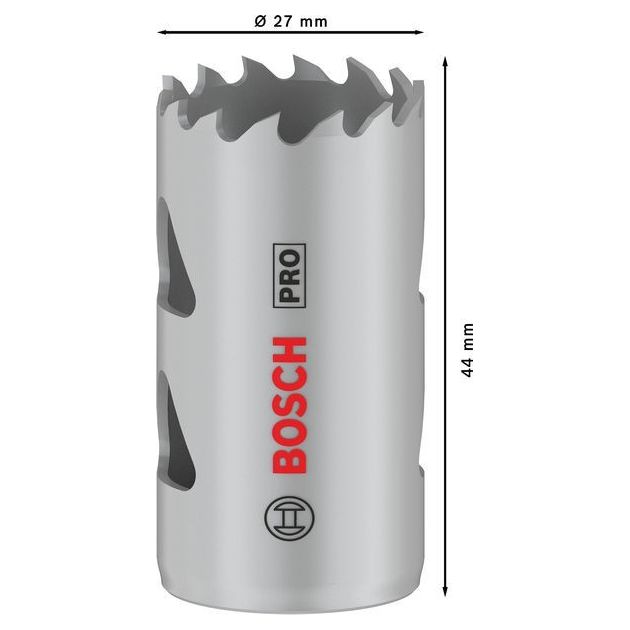 Коронка Bosch PRO Multi Material 27 мм с резьбой, фото , изображение 6 | SNABZHENIE.com.ua