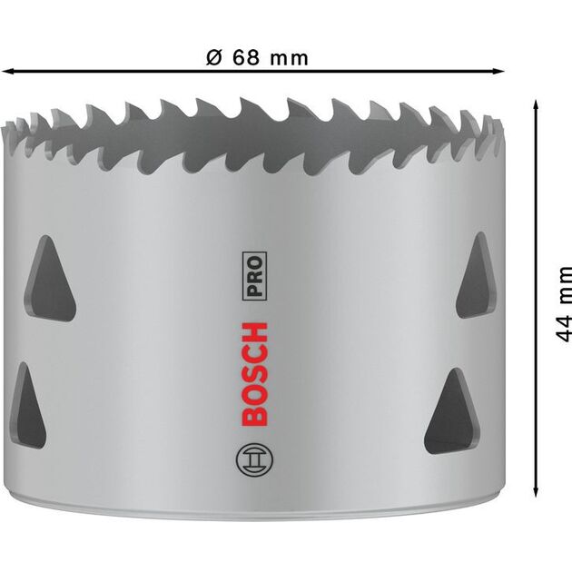 Коронка PRO Multi Material, 68 мм, з різьбою BOSCH, фото , зображення 6 | SNABZHENIE.com.ua Коронка PRO Multi Material, 68 мм, з різьбою BOSCH, фото , зображення 6 | SNABZHENIE.com.ua
