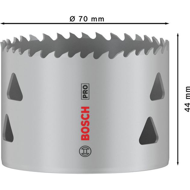Коронка PRO Multi Material 70 мм с резьбой BOSCH, фото , изображение 6 | SNABZHENIE.com.ua