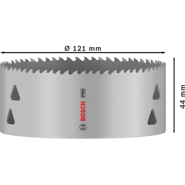 Коронка PRO Multi Material 121 мм с резьбой BOSCH, фото , изображение 6 | SNABZHENIE.com.ua
