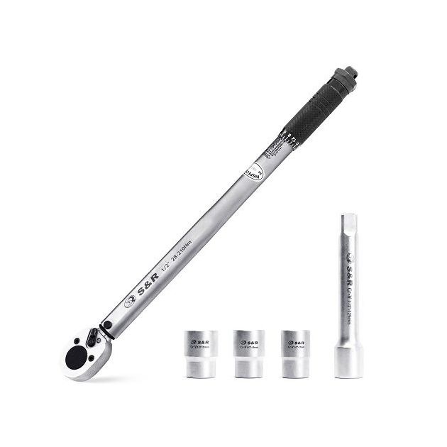 Динамометрический ключ S&R 1/2" 28-210 Нм, фото  | SNABZHENIE.com.ua