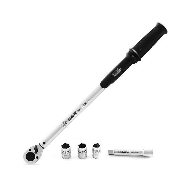 Динамометрический ключ S&R 1/2" 40-210 Нм, фото  | SNABZHENIE.com.ua