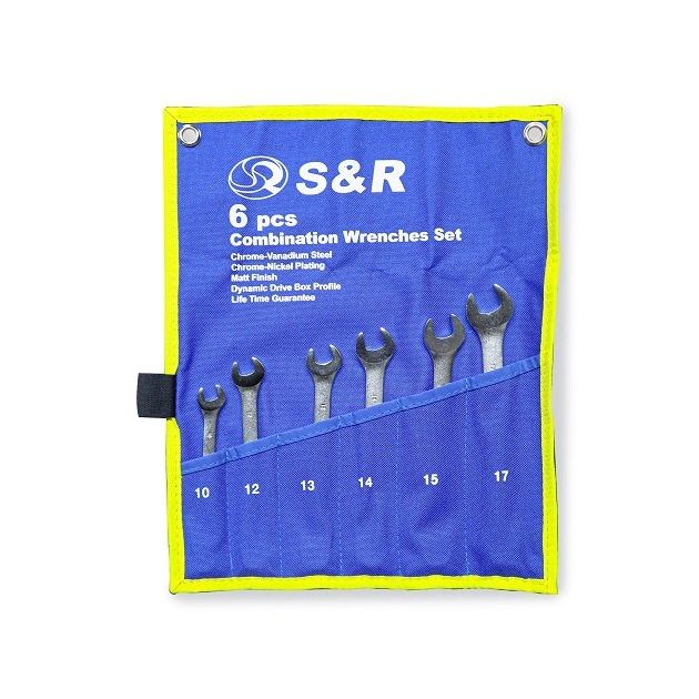Комбинированные ключи S&R, 6 шт., 10-17 мм, фото  | SNABZHENIE.com.ua