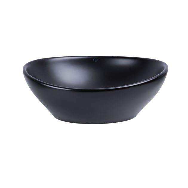 Раковина-чаша Qtap Dove 410х335х145 Matt black QT063078MBMBN, фото , зображення 3 | SNABZHENIE.com.ua Раковина-чаша Qtap Dove 410х335х145 Matt black QT063078MBMBN, фото , зображення 3 | SNABZHENIE.com.ua