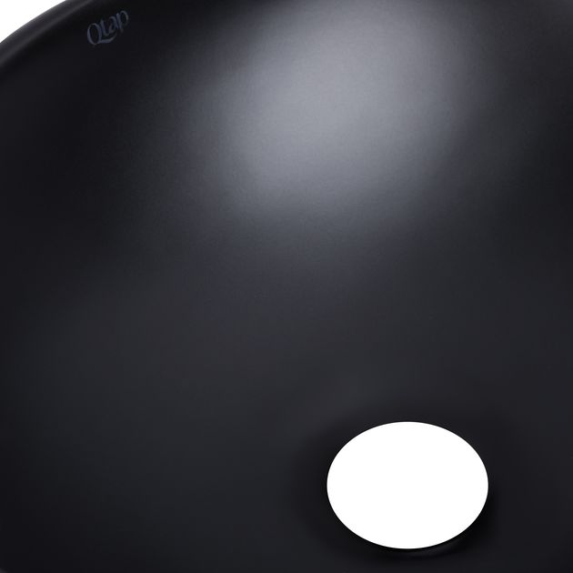 Раковина-чаша Qtap Dove 410х335х145 Matt black QT063078MBMBN, фото , зображення 5 | SNABZHENIE.com.ua Раковина-чаша Qtap Dove 410х335х145 Matt black QT063078MBMBN, фото , зображення 5 | SNABZHENIE.com.ua