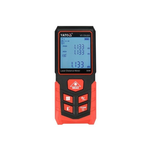 Лазерний далекомір YATO 50м, LCD-екран, похибка ±2мм, 2-AAA, фото  | SNABZHENIE.com.ua