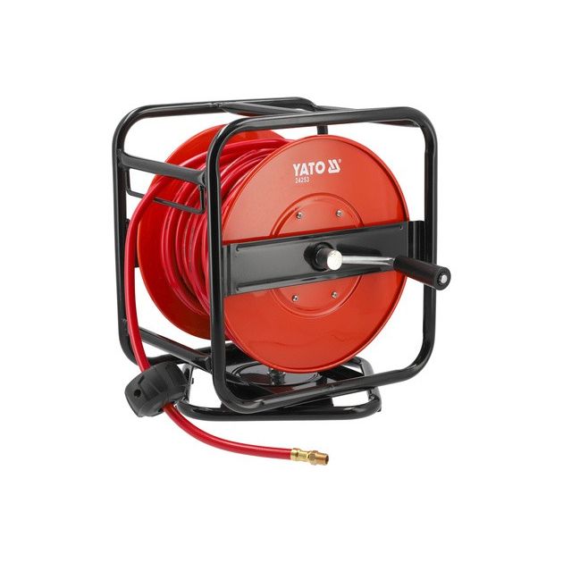 Шланг ПВХ YATO на котушці 1/4", Ø8мм, 30м, тиск 20Bar, фото  | SNABZHENIE.com.ua