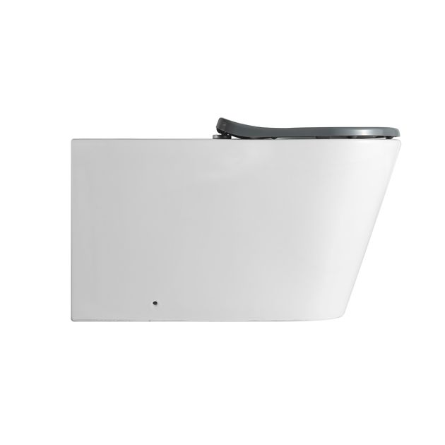Унитаз напольный Qtap Freedom инклюзивный безбачковый Rimless безободковый с сиденьем Soft-close WHITE QT22223368W, фото , зображення 5 | SNABZHENIE.com.ua Унитаз напольный Qtap Freedom инклюзивный безбачковый Rimless безободковый с сиденьем Soft-close WHITE QT22223368W, фото , зображення 5 | SNABZHENIE.com.ua