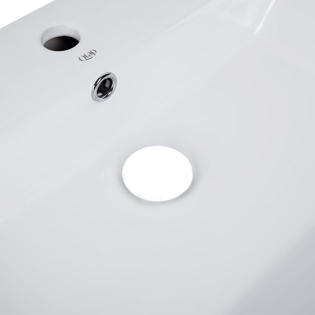 Раковина Qtap Virgo 600x420x140 White QT18112253WN, фото , зображення 4 | SNABZHENIE.com.ua Раковина Qtap Virgo 600x420x140 White QT18112253WN, фото , зображення 4 | SNABZHENIE.com.ua