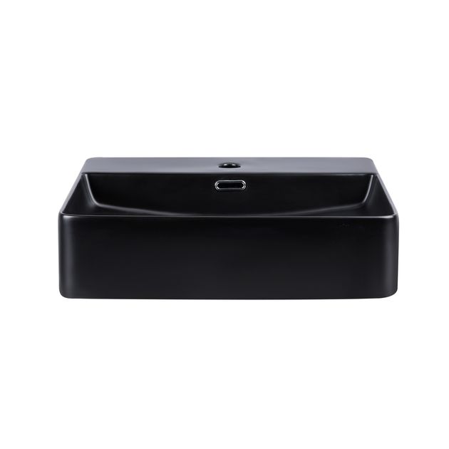 Раковина Qtap Nando LT 500х420х120 черная матовая QT12112173SMBMBN, фото , изображение 3 | SNABZHENIE.com.ua Раковина Qtap Nando LT 500х420х120 черная матовая QT12112173SMBMBN, фото , изображение 3 | SNABZHENIE.com.ua