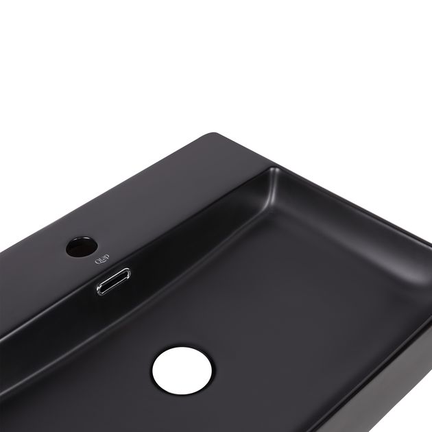 Раковина Qtap Nando LT 500х420х120 черная матовая QT12112173SMBMBN, фото , изображение 5 | SNABZHENIE.com.ua Раковина Qtap Nando LT 500х420х120 черная матовая QT12112173SMBMBN, фото , изображение 5 | SNABZHENIE.com.ua