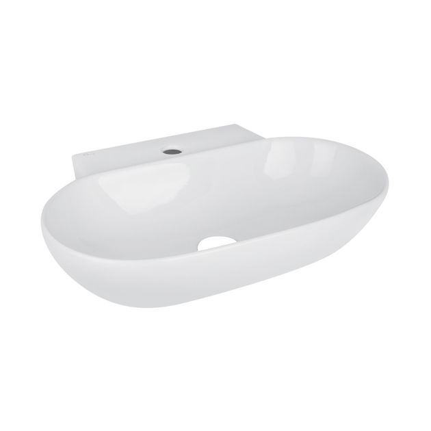 Раковина Qtap Cardinal 565х400х130 белая QT0411K177WN, фото , изображение 4 | SNABZHENIE.com.ua Раковина Qtap Cardinal 565х400х130 белая QT0411K177WN, фото , изображение 4 | SNABZHENIE.com.ua