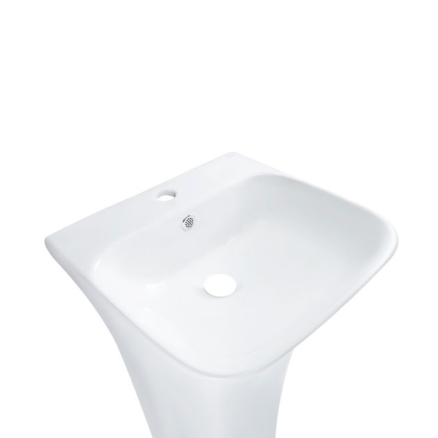 Раковина напольная моноблок Qtap Crow 450x435x835 белая, фото , изображение 4 | SNABZHENIE.com.ua Раковина напольная моноблок Qtap Crow 450x435x835 белая, фото , изображение 4 | SNABZHENIE.com.ua