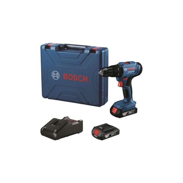Аккумуляторная ударная дрель-шуруповерт Bosch GSB 183-LI Professional, 2 акб GBA 18V 2.0Ah, з/у GAL 18V-20, фото  | SNABZHENIE.com.ua
